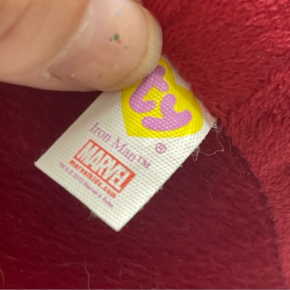 Ty Beanie Ballz Marvel Iron Man Plush Self Balancing Toy Ball 8" in - Picture 6 of 8